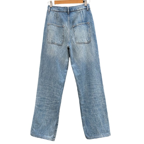 Triarchy Ms. Keaton Farmstand Baggy Jeans Blue Recycled & Organic Cotton - Sz 25 - Picture 7 of 14